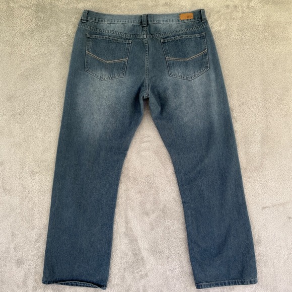 Ecko Unltd. Jeans Mens 38X32 Blue 759 Relaxed Straight Baggy Mid Rise Denim - Picture 2 of 8